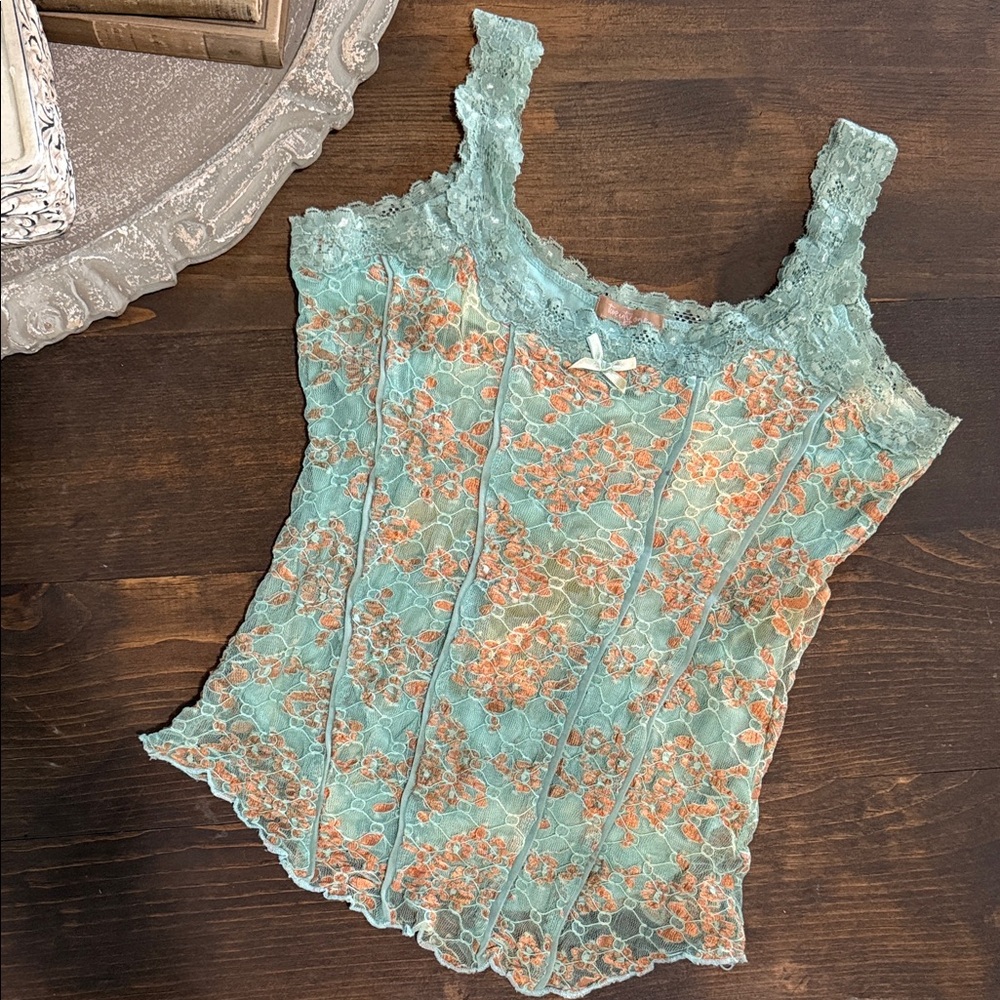 Lace Cami tank top Y2K